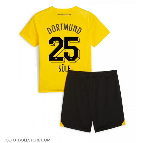 Borussia Dortmund Niklas Sule #25 Replika babykläder Hemmaställ Barn 2023-24 Kortärmad (+ korta byxor)